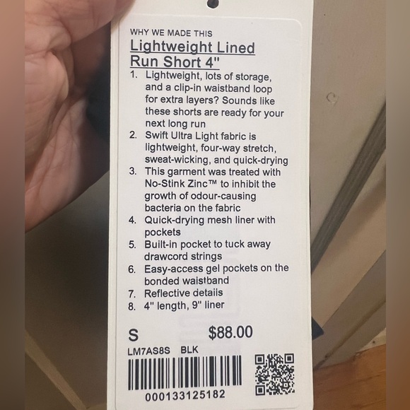 NWT Lululemon Mens Lightweight Lined Run Short 4” - Picture 4 of 5